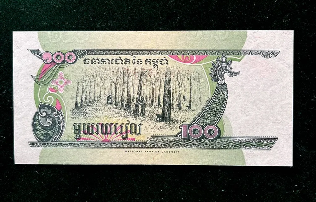 Cambodia 100 Riels World Bank note Series ending 786 Unique and Rare