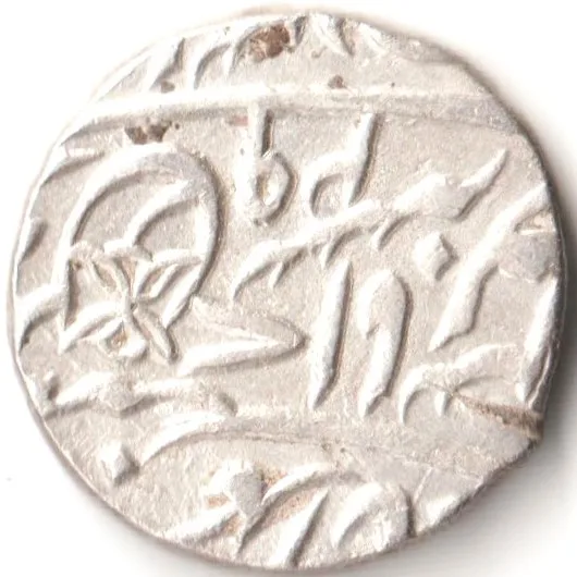 Rare Silver Rupee Coin of Muhammadabad Mint Bengal Presidency Shah AlAM II Collectible Mughal Coin