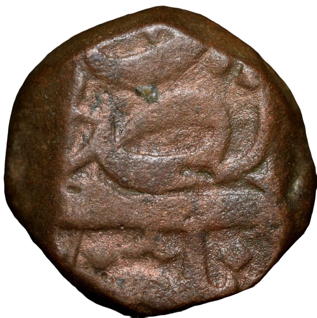 Copper 1 Falus of Murtada Nizam Shah II (AD1600-10) of Ahmadnagar Sultanate N30