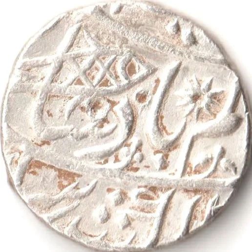 Rare Silver Rupee Coin of Muhammadabad Mint Bengal Presidency Shah AlAM II Collectible Mughal Coin