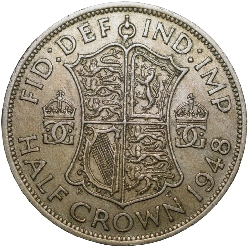Copper-Nickel 1/2 Crown Of George VI (Ad-1948) From Brittain