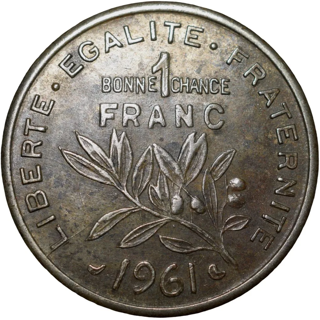 Nickel Token from America (AD 1961) Vin Prefontaines "bonne chance"