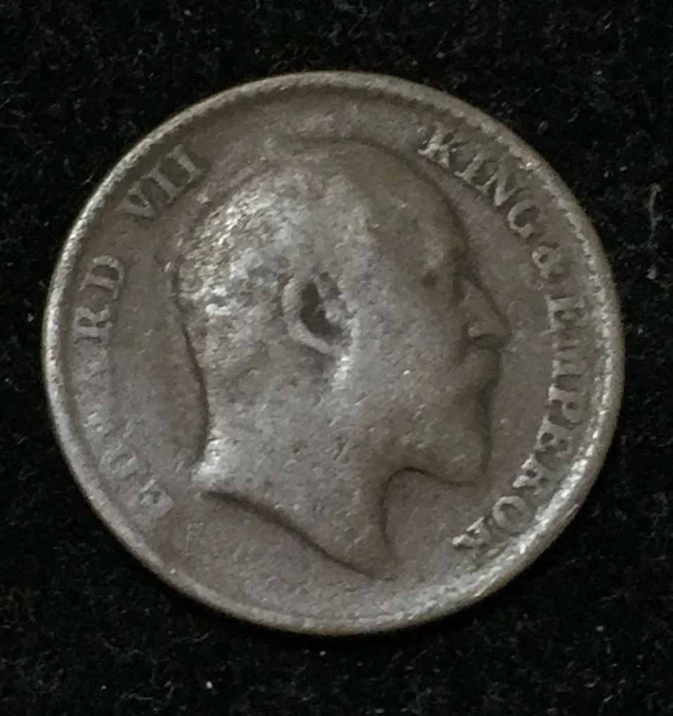 India - British 1⁄12 Anna 1908 - Edward VII lowest price Rare Coin #I-44