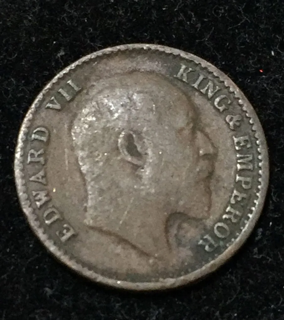 India - British 1⁄12 Anna 1905 - Edward VII lowest price Rare Coin #I-45