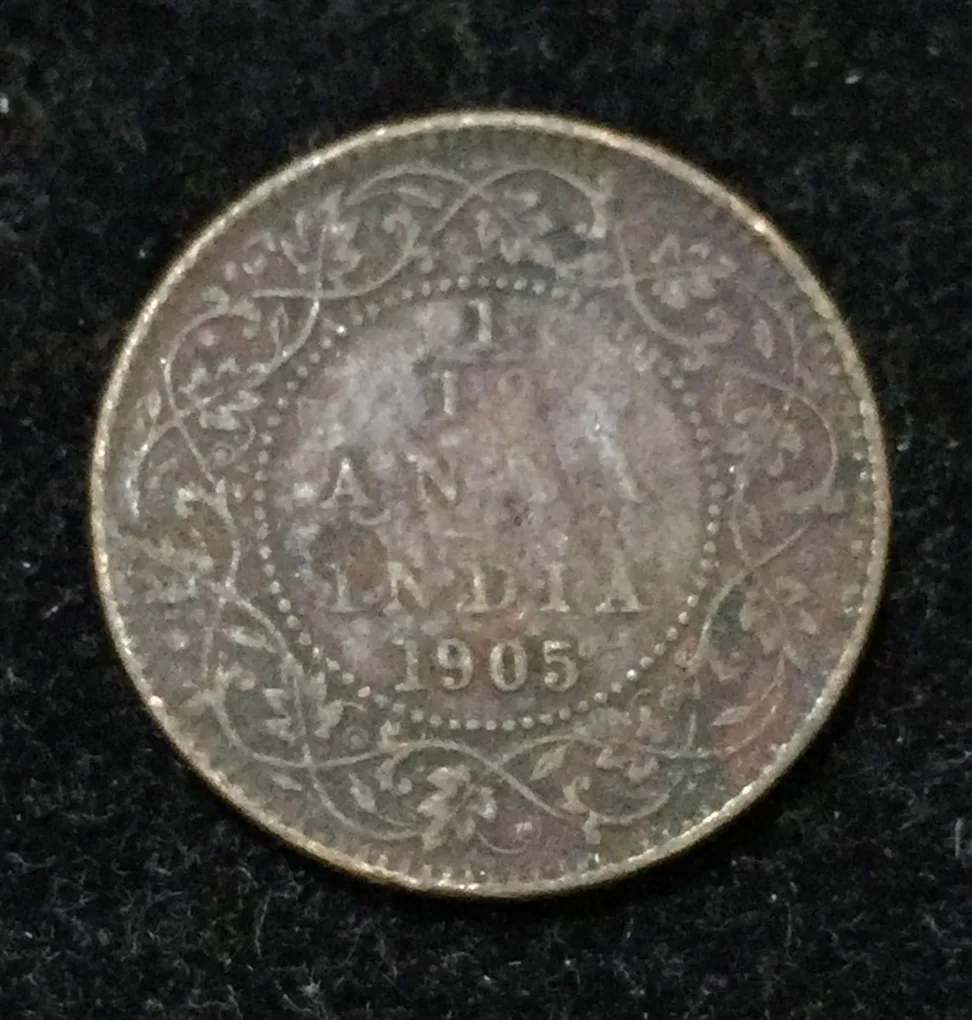 India - British 1⁄12 Anna 1905 - Edward VII lowest price Rare Coin #I-46