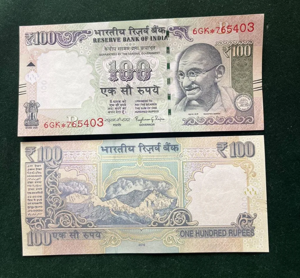 GS - 71 Rs 100 India Banknote Star Replacement Issue 6GK Inset R 2016 Limited Issue