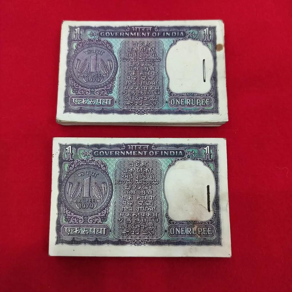 Extremely Rare A-39 Bundle Both Prefix (M&n) Manhohan Singh 1979