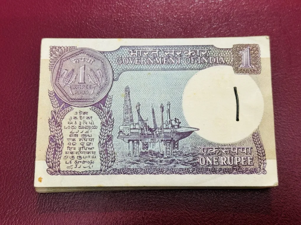 1 Rs Serial Bundle 30V 976001 To 976100 Signed By Venkataraman With Year 1989