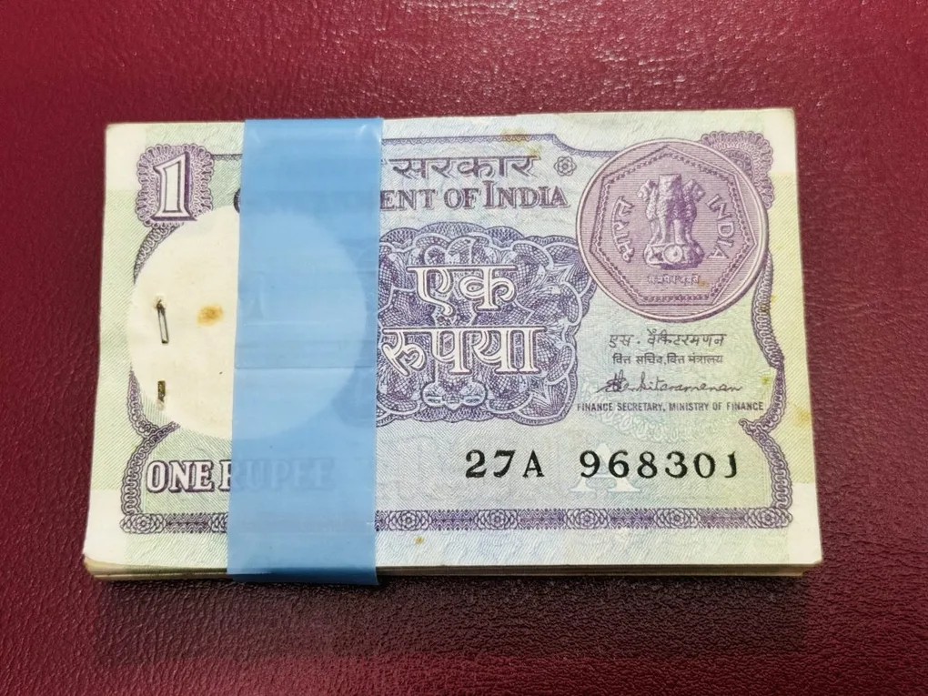 1 Rs Serial Bundle 27a 968301 To 968400 Signed By Venkataraman With Year 1986