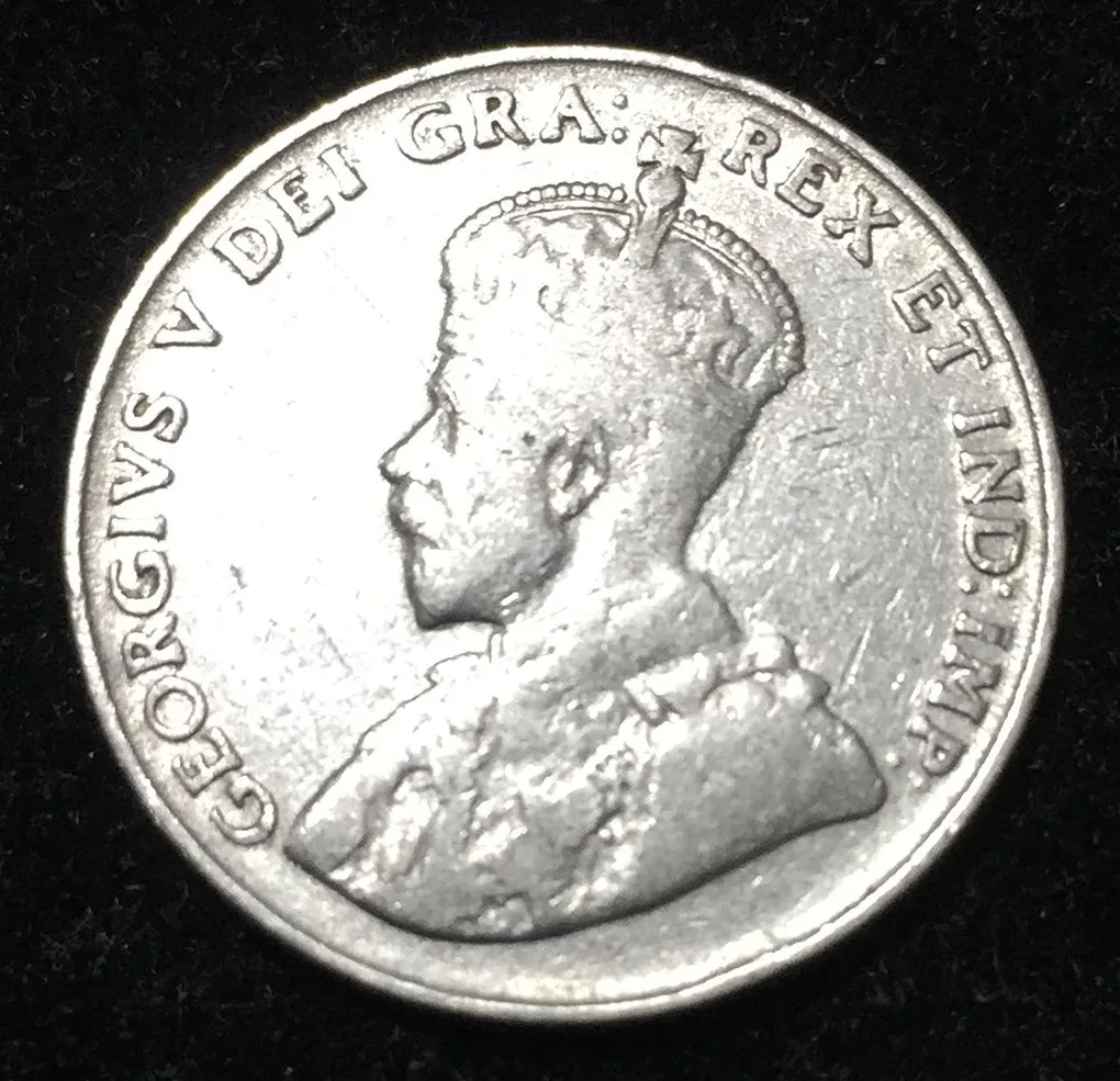 Canada 5 Cents 1923 George V Rare Coin Lowest price #D-118