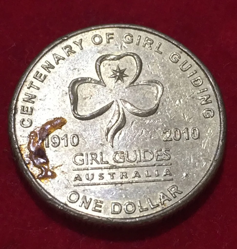 Australia 1 Dollar 2010 - Elizabeth II 4th Portrait - Girl Guiding Commemorative issue rare Coin #D-177