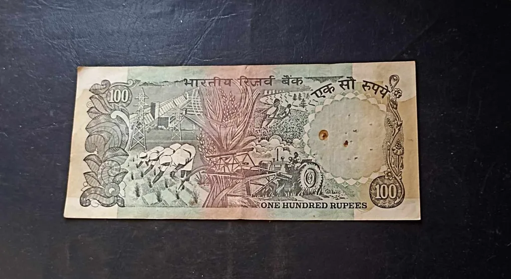 Reserve Bank of India 100₹ note Governor c. rangrajan Excellent condition