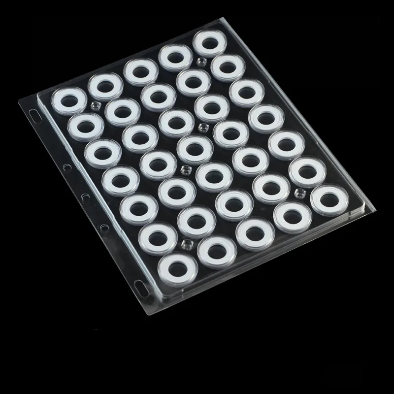 Encap Clear Pages for Coin with Round Capsules-35mm