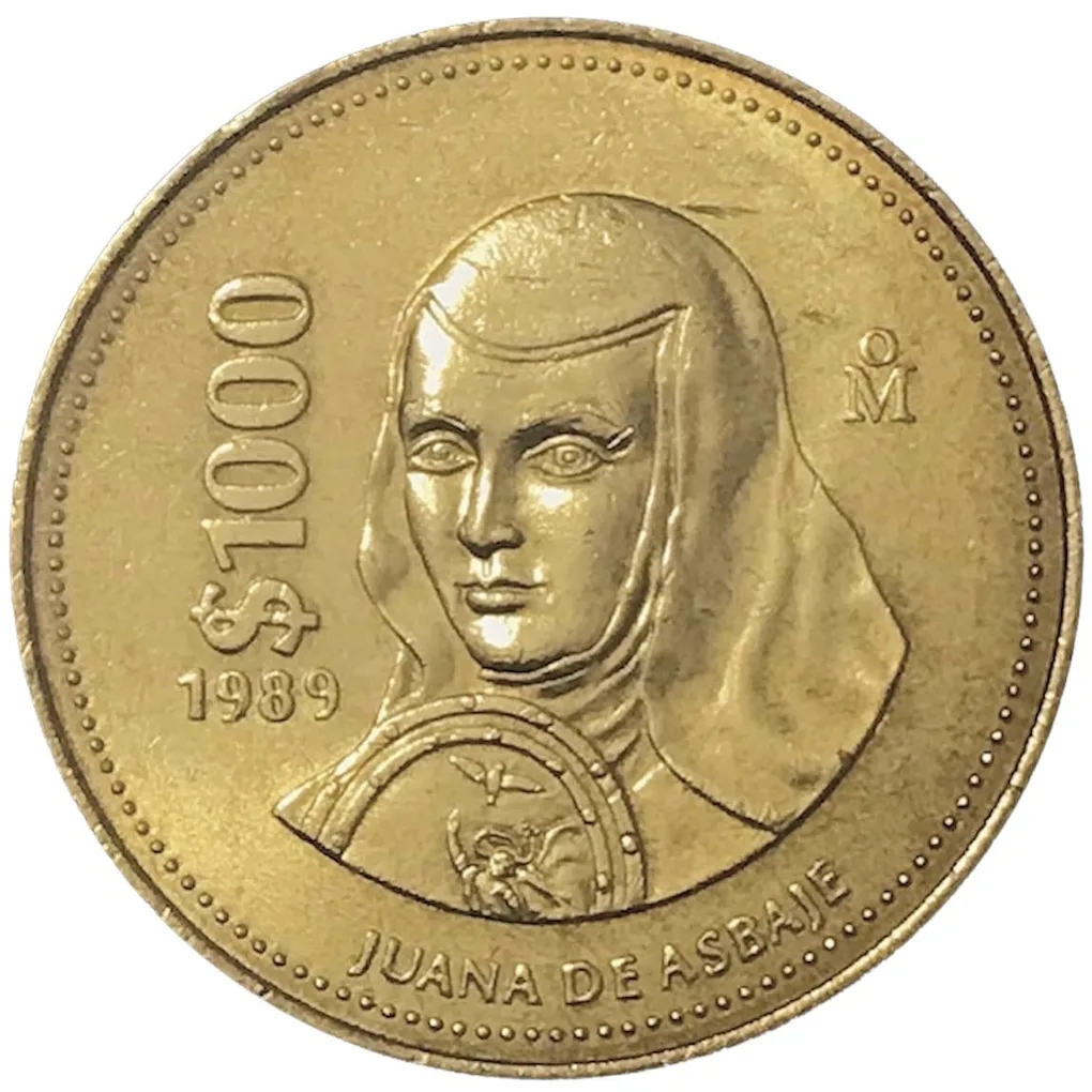 Mexico 1000 Pesos 1988-1992 Rare Coin Lowest Price Buyer will receive different Year same Coin # I -90