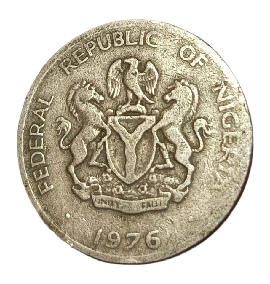 Nigeria Cu/Ni 10 KOBO Year 1976 "Federal Republic of Nigeria" Collectable Grade.