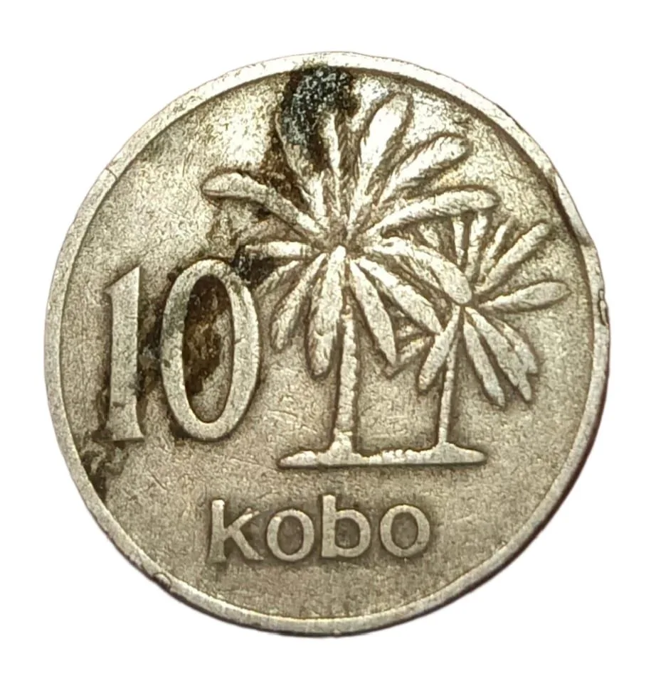 Nigeria Cu/Ni 10 KOBO Year 1976 "Federal Republic of Nigeria" Collectable Grade.