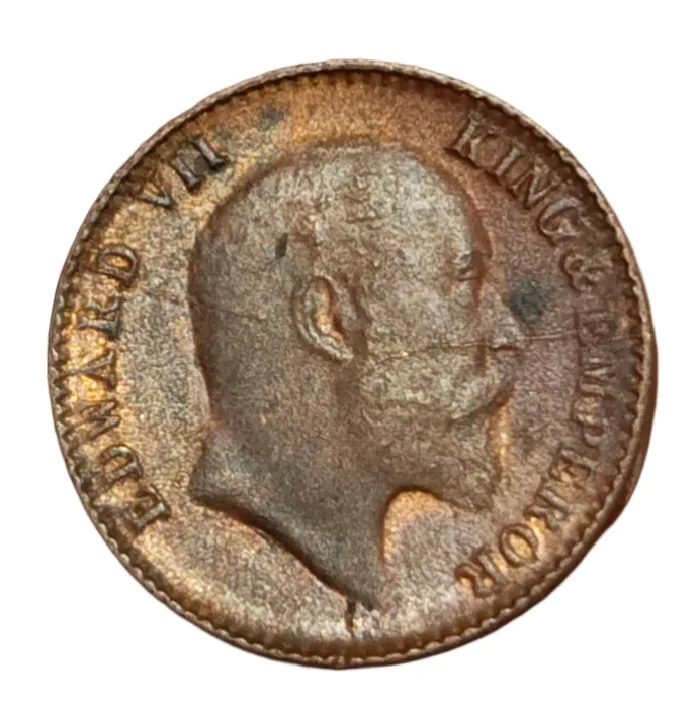 British India 1/12 Anna Year 1904 King Edward-VII **V. Scare** UNC Grade.