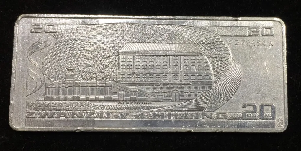 Australia 20 Schilling Silver Plated Beautiful Medalion (Weight 40 gram.) #I-114