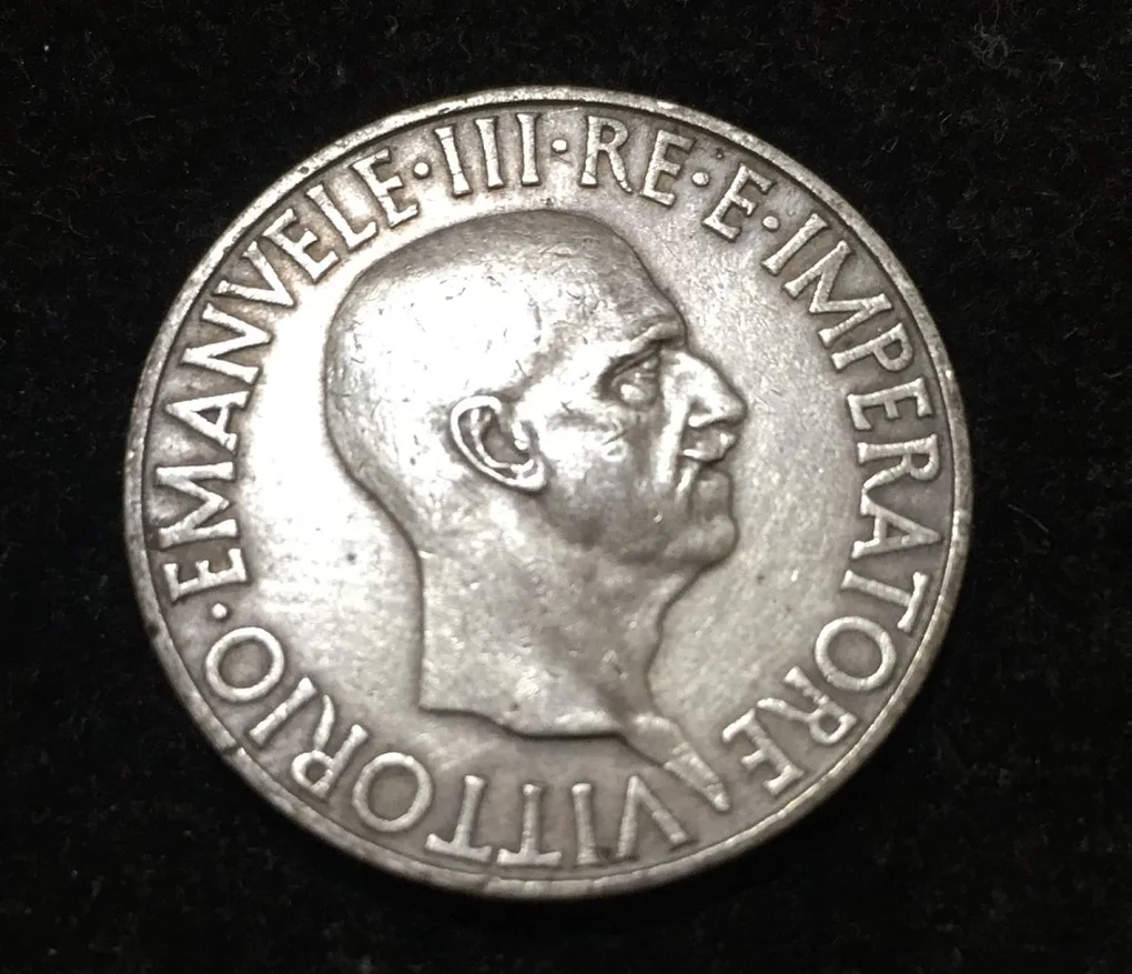 Italy 10 Lire 1936 - Victor Emmanuel III (Weight 10 g) Silver coin #I-115