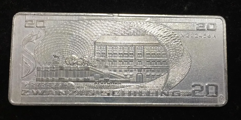 Australia 20 Schilling Silver Plated Beautiful Medallion (Weight 40 gram) Normal Damage #D-226