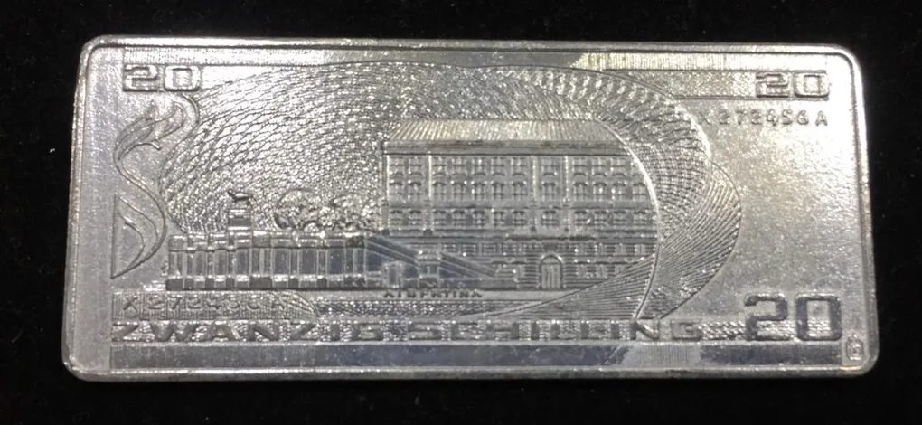 Australia 20 Schilling Silver Plated Beautiful Medalion (Weight 40 gram.) #I-121
