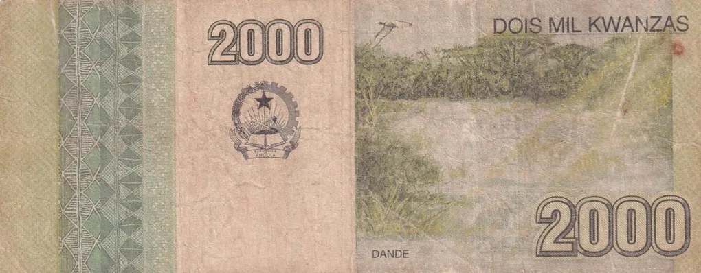 Angola 2000 KwanzaS Lowest Condition rare bank note