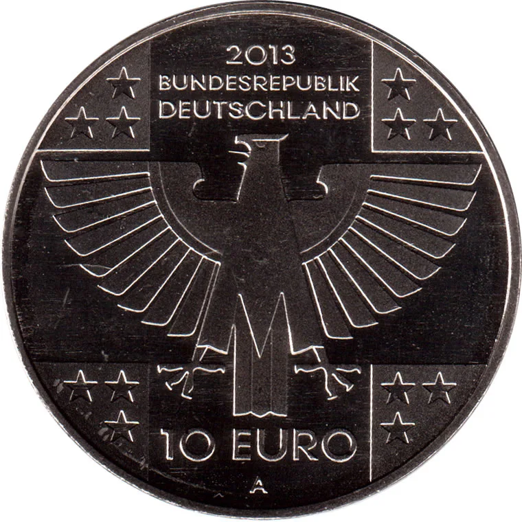 Germany, Federal Republic of 10 Euros 2013 Red Cross Commemorative issue rare UNC coin #I- 161