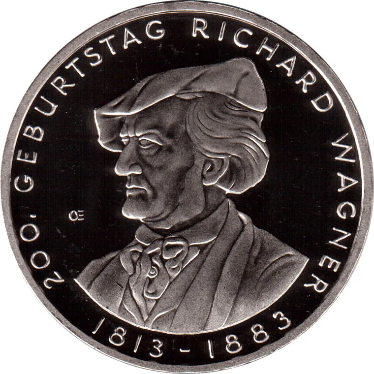 Germany, Federal Republic of 10 Euros 2013 Richard Wagner Commemorative issue rare UNC coin #I- 162