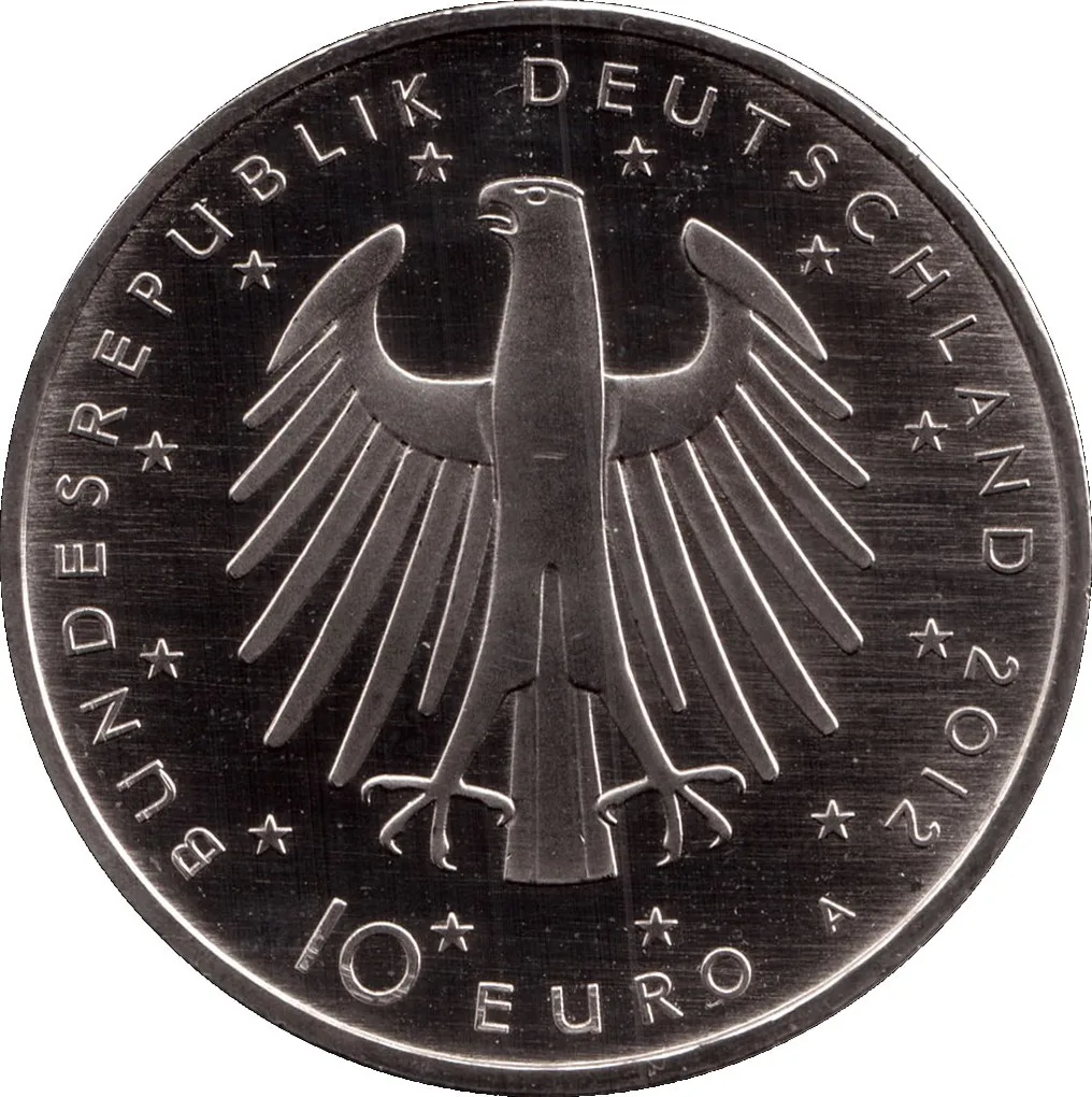 Germany, Federal Republic of 10 Euros 2012 Frederick II Commemorative issue rare UNC coin #I- 163