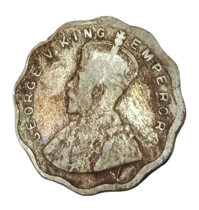 British India Cu/Ni 1 Anna Year 1930 King George-V Collectable Grade.