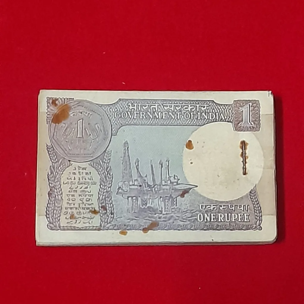 One Rs Ex Rare Bundle 1994 Year Finance Secretary Montek Singh Ahuwaliya 114301