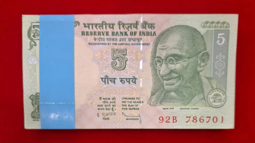 5 Rupee 786 Bundle D.subarao Serial No. 92B 786701 Gem Unc Condition 99 Notes