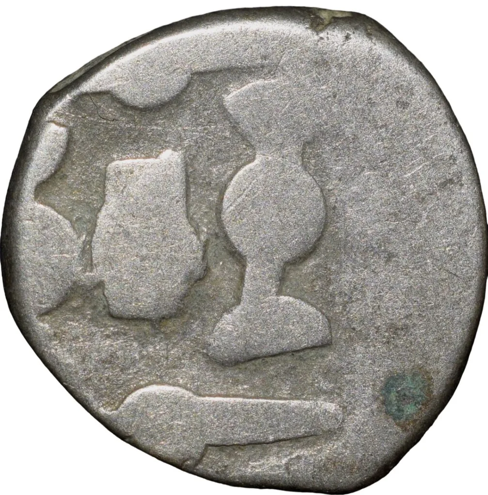 Silver-Alloy Dramma of Sri Vigrahapala(5th - 7th Cen. AD) of Gujara Partihara Deyell Ty.4