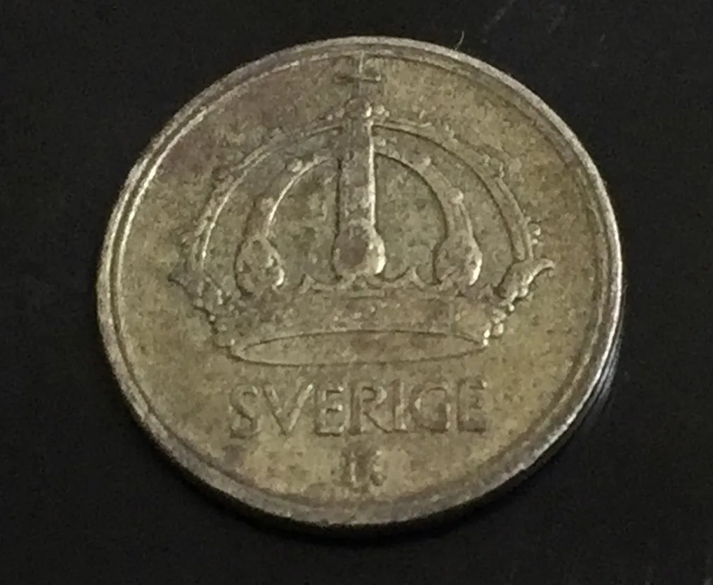 Sweden 10 Öre 1950 - Gustaf V Rare Silver Coin # I-199