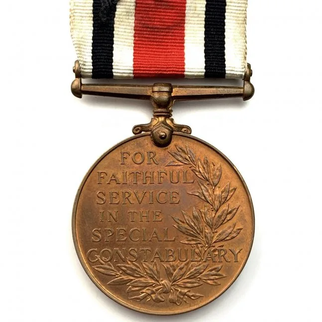 WW1 George V Police Special Constabulary Long Service Named Medal - Honour NAME( Albert W.Daniels)