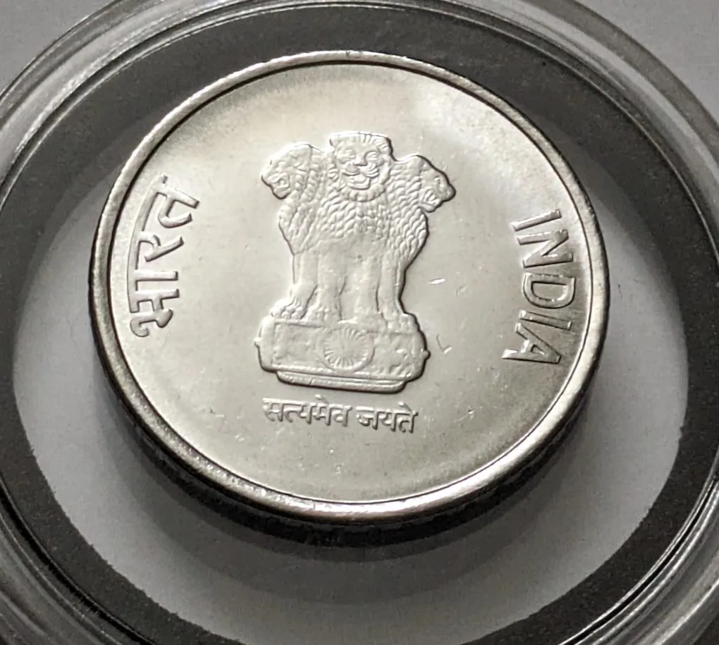 New Issue 2 Rs 75th Years Of Independence Coin 2024 Hyderabad Coin UNC AKAM