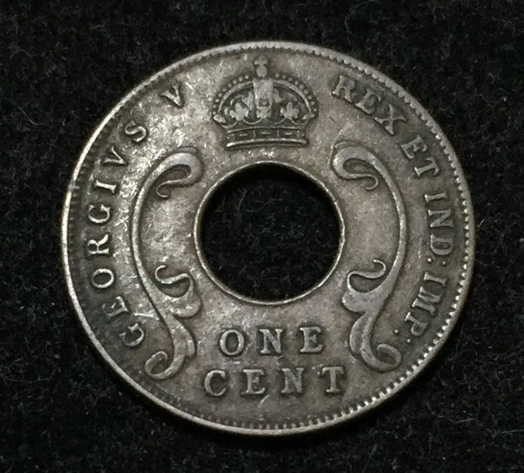 East Africa 1 Cent 1927 - George V Lowest price rare Coin #A-19
