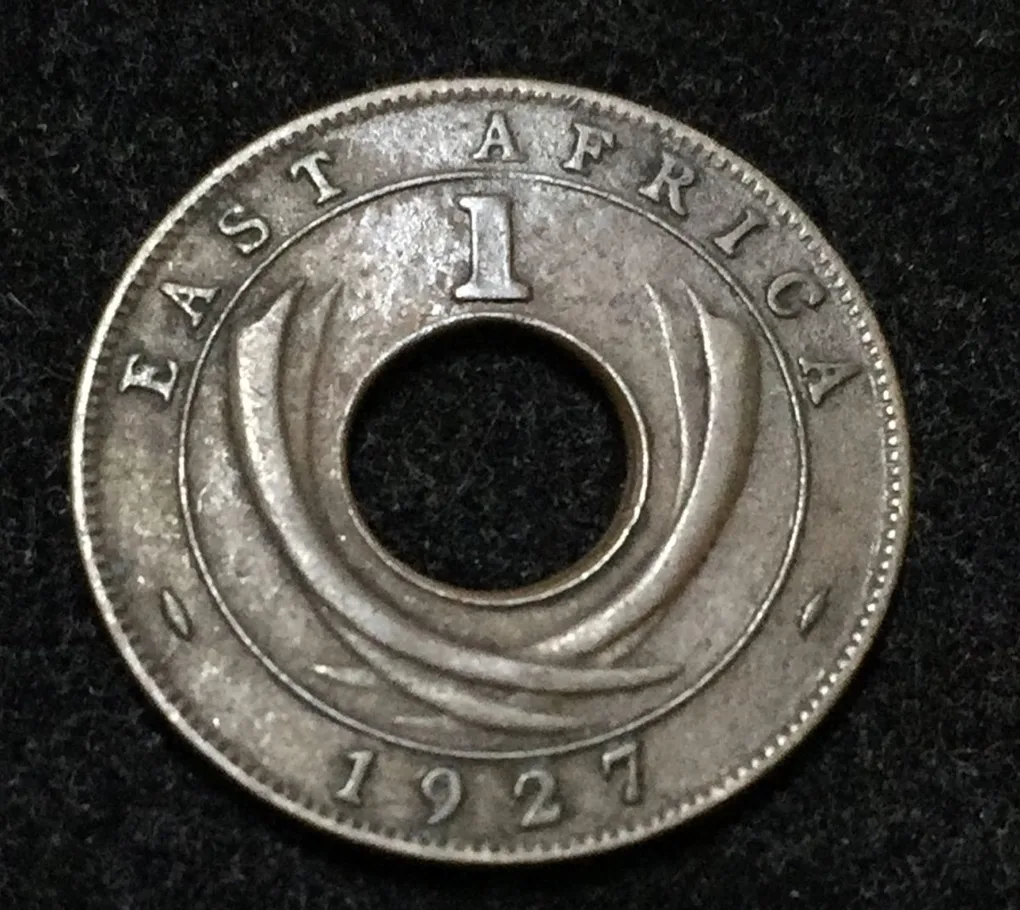 East Africa 1 Cent 1927 - George V Lowest price rare Coin #A-19