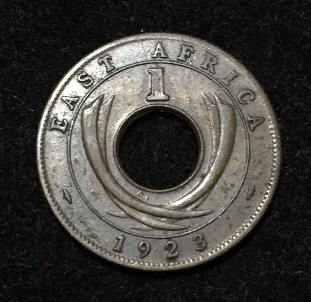 East Africa 1 Cent 1923 - George V Lowest price rare Coin #A-20