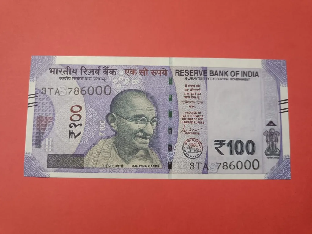 100 Rs 786000 GEM UNC Note Solid Fancy Number