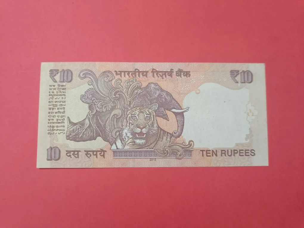 10 Rs Solid Fancy Number Lakh 300000 old issue UNC Note
