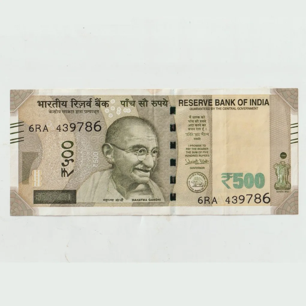 Rare 500 Rupee Semi Fancy Number 786 Lucky Islamic Number Banknote