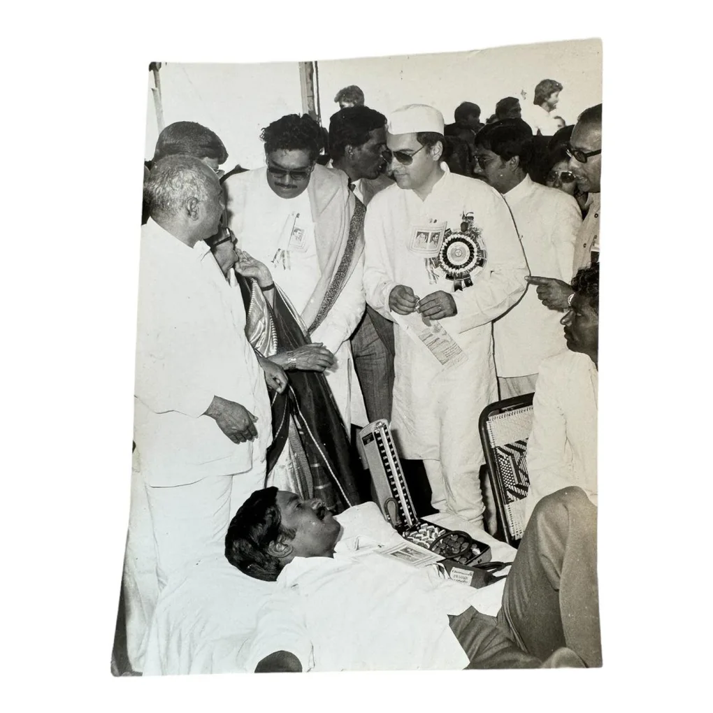 P25 - India original vintage photograph Political Series Unique and Rare