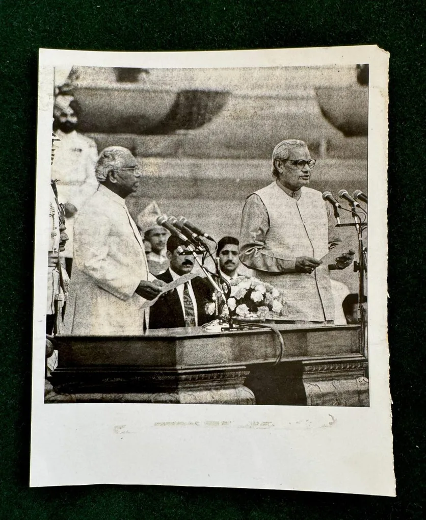 P10 - India original vintage photograph Political Series Unique and Rare