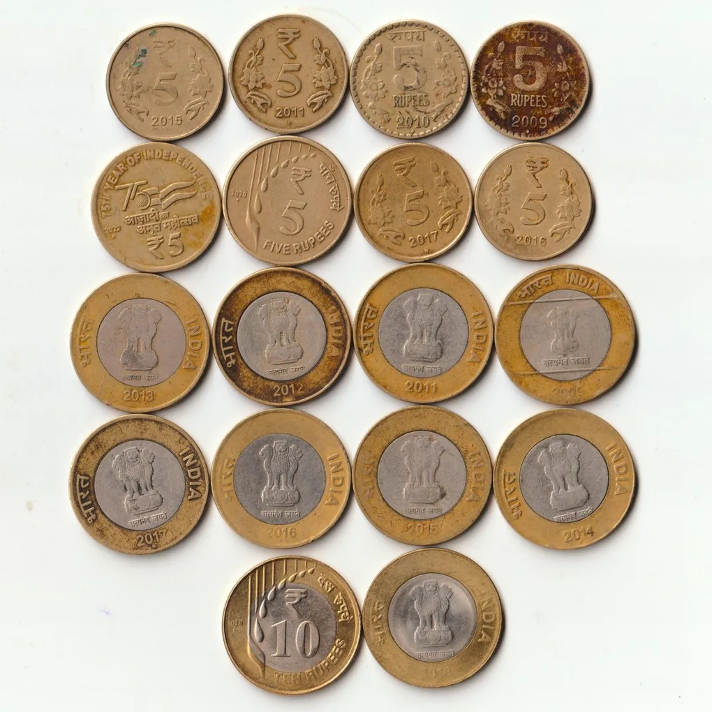 18 Different Coins Set of 5 Rupee and 10 Rupee at Lowest Price Same Set Given