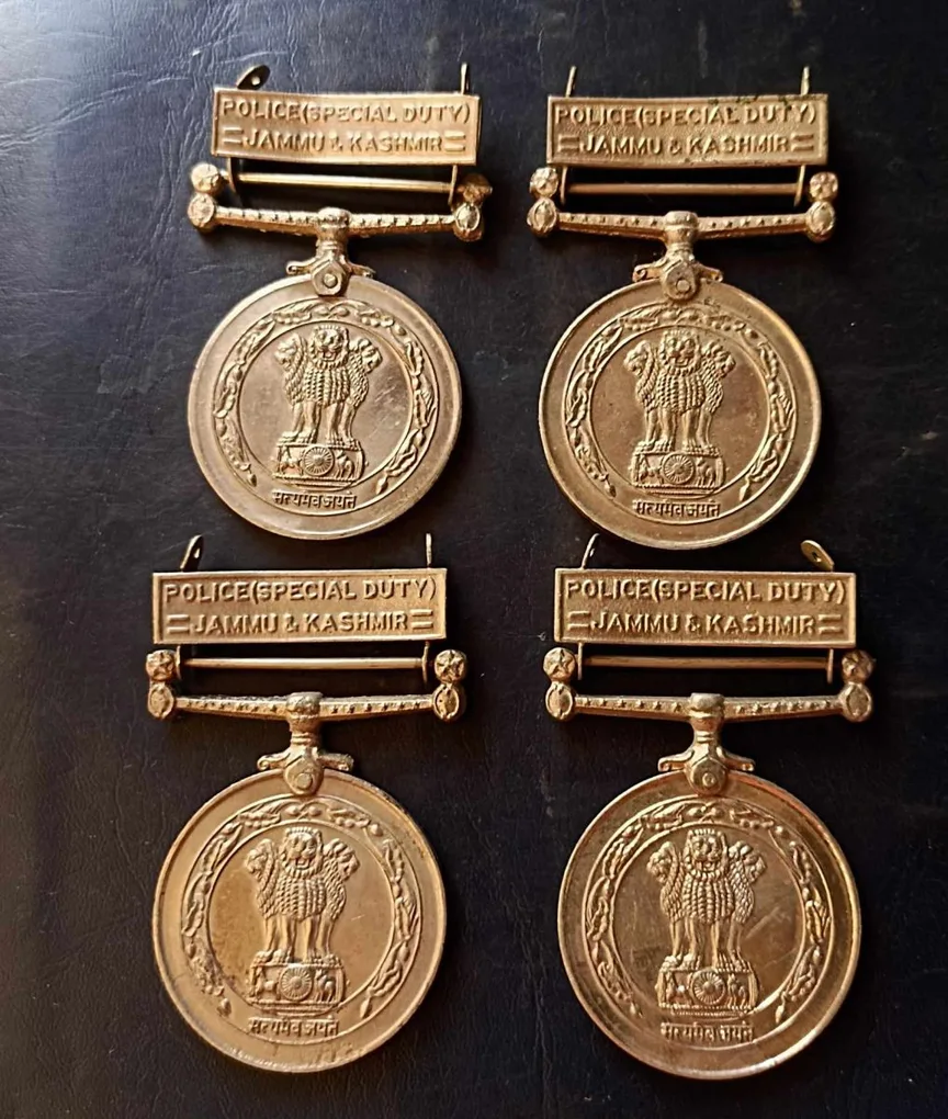 police special duty Jammu Kashmir medal coper nickel excellent condition