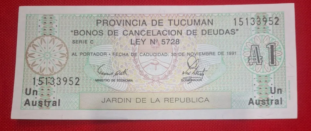 Argentina Country 1 Austral GEM UNC Condition