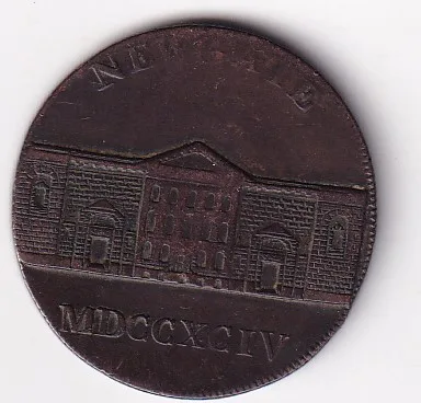 1794 United Kingdom ½ Penny Middlesex - Newgate / Symonds Rare Coin #A-227