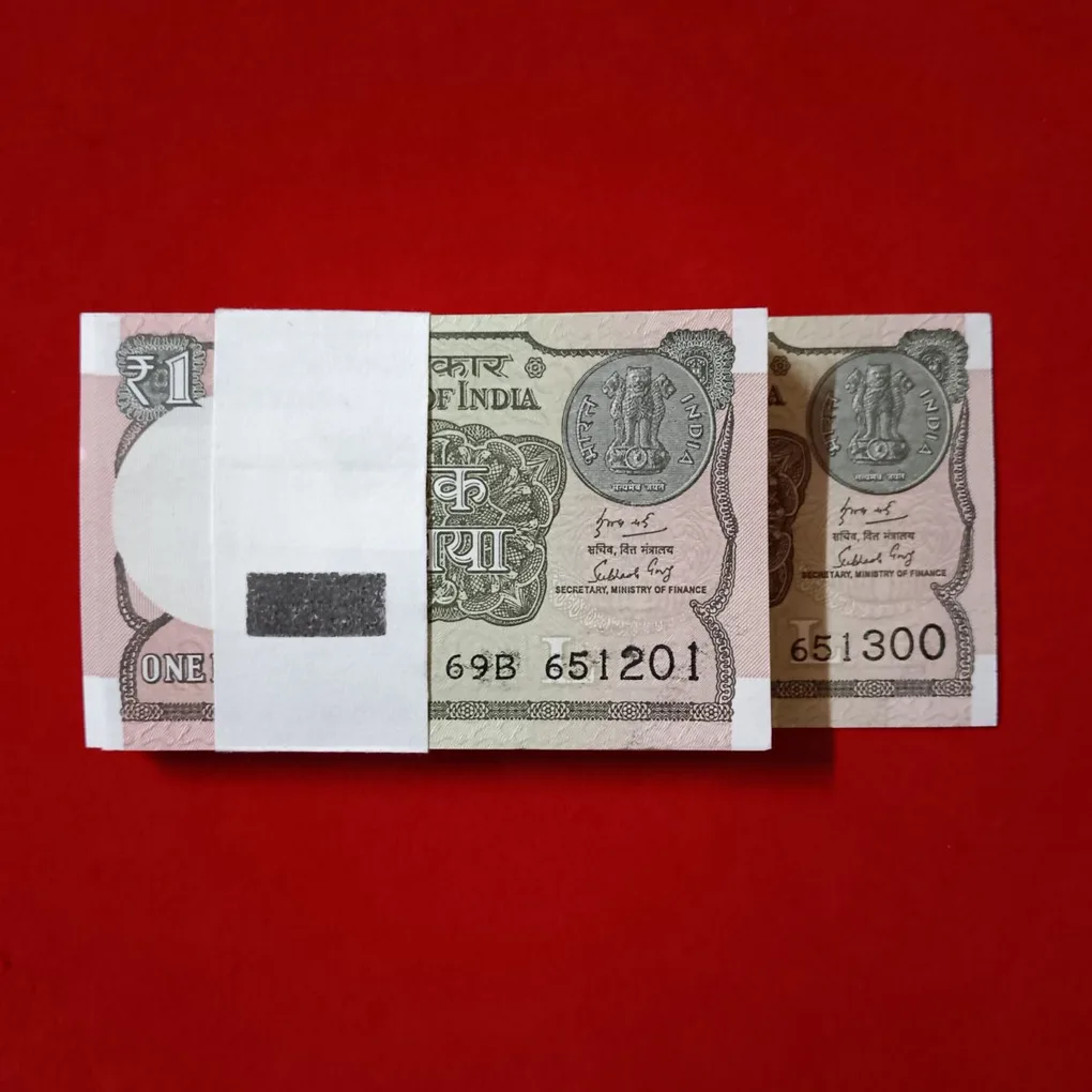 One Rs Rare New Full Bundle Finance Minister Subash Garg 2019 Year L Insert 651201