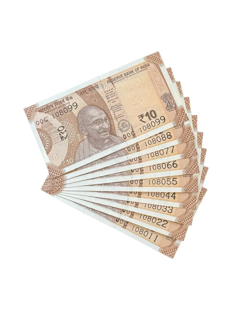 Rs 10/- India Banknote Gem Unc 108 sets Latest Issue Unique and Rare
